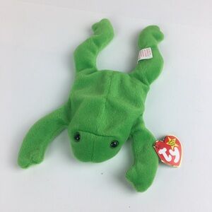 Ty Legs Green Frog Beanie Baby Collection #4020 1993 Vintage